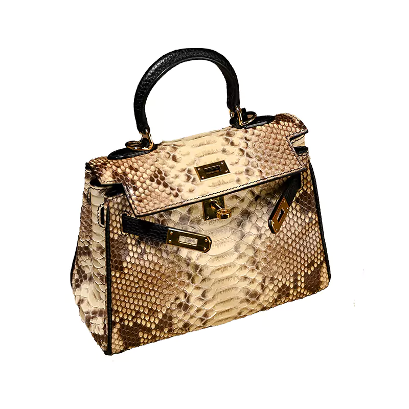 Kelly Bag z hadí kůže
